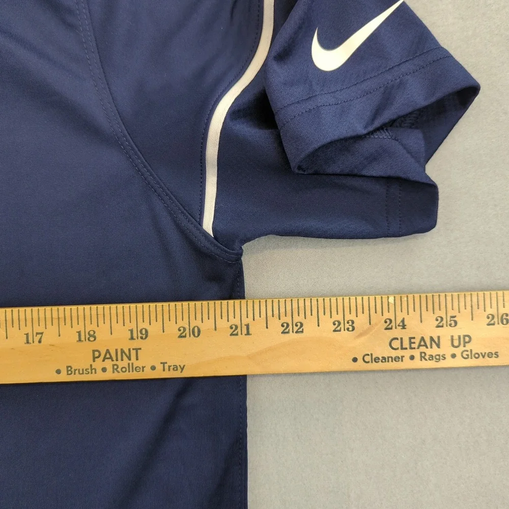 Dallas Cowboys NFL Training Polo Shirt Mens Medium Navy Nike Dri-FIT On‎ Field
